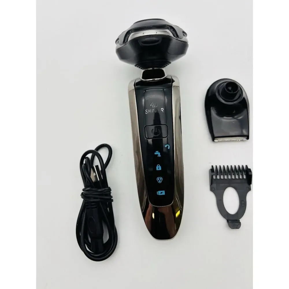 3 in 1 4D rotary electric shaver. Tested. Works. With Cord And Attachments